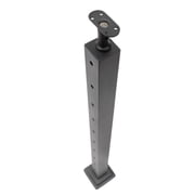 Miumaeov Cable Railing Post Deck Railing Garden Fencing Accessories Stainless 36*2*2 In