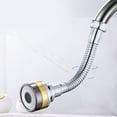 thumbnail image 2 of Tête de Robinet de Cuisine en Laiton Rallonge d'Aérateur de Robinet Anti-Éclaboussures 3 Niveaux Réglables, 2 of 9