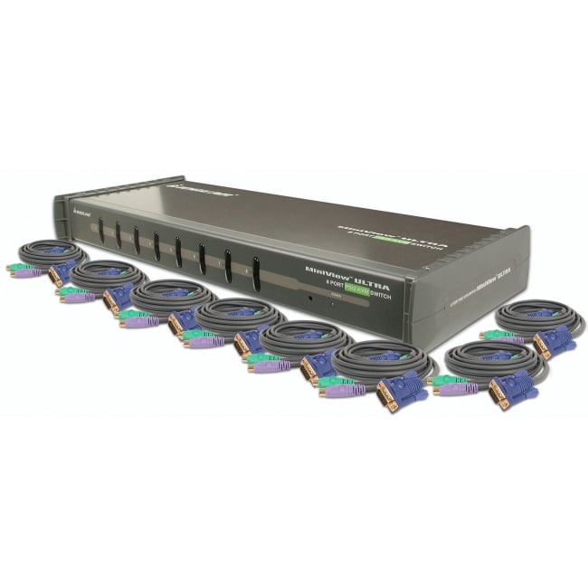 IOGEAR GCS138 8-Port MiniView Ultra KVM Switch by IOGEAR