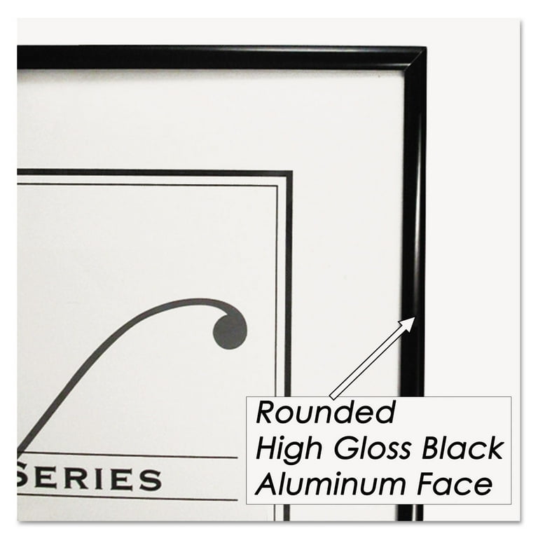 Metal Poster Frame, Plastic Face, 24 x 36, Black Metal Poster Frame, Plastic Face, 24 x 36, Black
