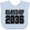 AE-Light Blue, variant on Inktastic Class of 2036 in Black Outlined Text Boys or Girls Baby Bib