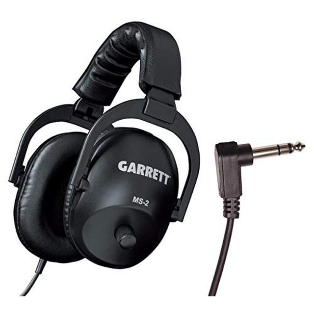 Garrett Metal Detectors MS-2 Auriculares, enchufe estéreo de 1/4" para uso terrestre, GAR1627300