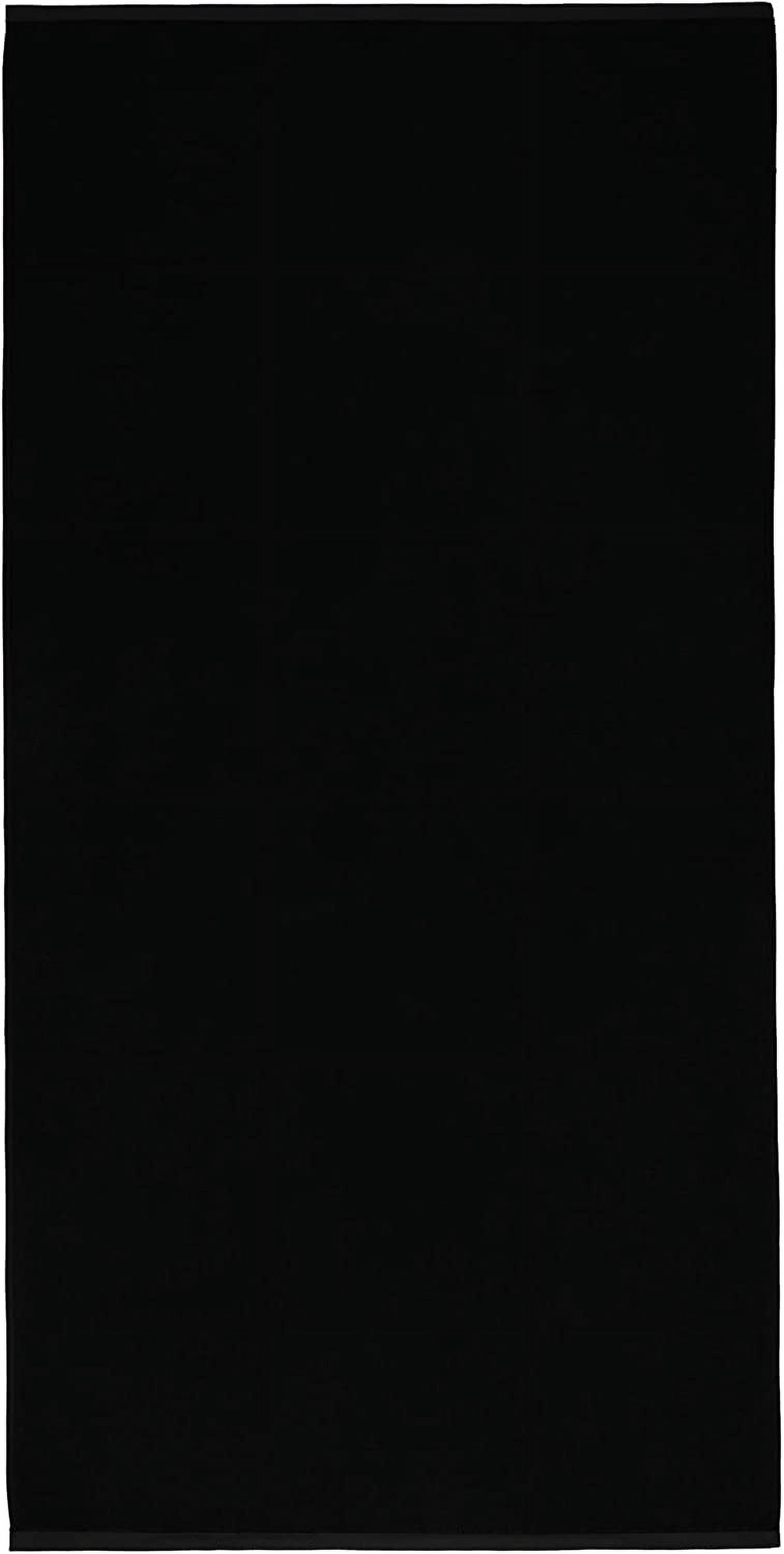 Beachland - Solid Beach Towel 30 x 60 inch Pool and Resort Style - 100% Cotton - Extra Soft and Absorbent (Black, 1 Towel)
