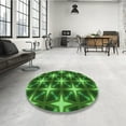 thumbnail image 3 of Ahgly Company Indoor Rectangle Patterned Deep Emerald Green Area Rugs, 7' x 10', 3 of 6