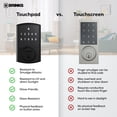 thumbnail image 5 of Brinks Electronic Touchpad Deadbolt with Pro-Guard, Transitional, Matte Black, 5 of 11
