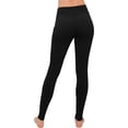 thumbnail image 4 of Satina High Waisted Leggings with Pockets Super Soft | Reg & Plus Size (One Size, Black), 4 of 6