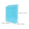 thumbnail image 2 of NUOLUX 1Pcs Waterproof Suggestion Box in Blue Iron for Adults 11.59X8.65X2.55in, 2 of 8