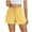 Yellow-04, variant on Mitankcoo Women's Striped Sleep Shorts - Drawstring Elastic Waist - Cropped Comfort Homewear Short Pants
