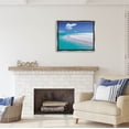 thumbnail image 2 of Stupell Industries Tropical Beach Shoreline Coastal Photography Gray Floater Framed Art Print Wall Art, 2 of 6