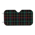 thumbnail image 7 of Balery Buffalo Plaid Dark Green Windshield Sun Shade, Car Front Window Sunshade Cover ,Automotive Interior Portected Blocks Uv Rays For Car Pickup Truck Suv Accessories- Medium, 7 of 7