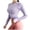 Purple, variant on Women Workout Crop Top Seamless Shirt Athletic Yoga Short Sleeve Fitness Tight Tee Gym Cropped Tank Tops Womens Turtleneck Long Sleeve Tops S