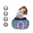thumbnail image 2 of Abstract Storage Toy Bag Chair, Vibrant Colored Composition with Vertical Stripes and Random Circles Party Fun, Stuffed Animal Organizer Washable Bag, Large Size, Multicolor, by Ambesonne, 2 of 3