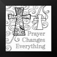 thumbnail image 2 of Robinson, Tamara 20x20 Black Modern Framed Museum Art Print Titled - Prayer Changes Everything Sq. II, 2 of 5