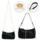 thumbnail image 2 of Bolso de hombro Gumhay para mujer de piel sintética negro, 2 of 7