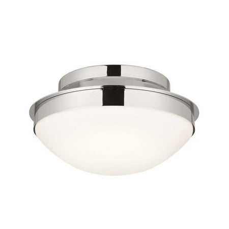 

Kichler 52544 Bretta 2 Light 14 Wide Flush Mount Bowl Ceiling Fixture - Nickel