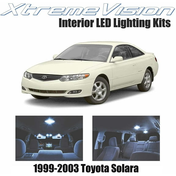 XtremeVision Interior LED for Toyota Solara 1999-2003 2 Pieces Cool White Interior LED Kit   Installation Tool