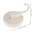 thumbnail image 2 of Minkissy 4Pcs Multipurpose Heavy Duty Suction Cup Hooks White for Smooth Surfaces Bathroom and Kitchen, 2 of 8