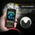 thumbnail image 4 of HABOTEST HT126B Smart Digital Multimeter 6000 Counts True RMS Auto-ranging VA Color Screen Electrical Tester Voltmeter Ammeter Measuring Multifunction AC DC Voltage Current Capacitance Resi, 4 of 7
