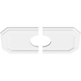 thumbnail image 4 of Ekena Millwork CMP22X11ED2-05000 5 in. ID x 7.5 in. Rectangle Emerald Architectural Grade PVC Contemporary Ceiling Medallion - 2 Piece, 4 of 4