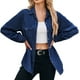 thumbnail image 1 of Camisa vaquera de primavera para mujer: estilo oversize boyfriend, botones, bolsillos en el pecho, aberturas laterales. Ideal para combinar en primavera y otoño., 1 of 5