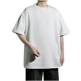 thumbnail image 2 of pstuiky camisetas de hombre, Camisas casuales de manga corta con cuello redondo y colores sólidos brillantes para hombre camisas casuales para hombre xl, 2 of 6
