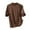 Brown, variant on Hvyesh Short Sleeve Turtleneck Shirt Women Ribbed Shirt Mock Neck Fitted Tee Top Business Casual Tops for Women Dressy Cute Tops