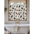 thumbnail image 4 of Western Cowboys Living Room Curtains 2 Panel, Beige Vintage Country Cactus Cafe Window Treatment, Farmhouse Bedroom Bathroom Kitchen Curtains Drapes 104"x54", 4 of 6