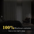 thumbnail image 2 of NICETOWN Full Blackout Curtains for Living Room Modern Grommet Room Darkening Thermal Insulated Solid Drapes, W42 x L72, Beige, Set of 2, 2 of 9
