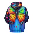 thumbnail image 3 of Dreamy Purple Butterfly Pattern (43)-2 Men's Women New Sweatshirt Hoodie Men's Plus Size Sweatshirt Hooded Sweatshirt 3d Printed Street Men's Cloth, 3 of 6