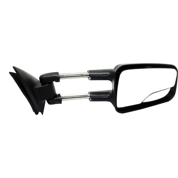 For Chevy Silverado 1500 1999-2006 Towing Mirror Passenger Side | Manual Glass | Non-Heated | Manual Folding | Textured Black | Camper Type | Dual Arm | Replacement For GM1321298 | 15172059