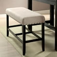 thumbnail image 3 of Xukmct Linen Fabric Seat Counter Height Dining Bench for Living Room, Dining Room, Beige, 3 of 7