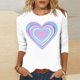 thumbnail image 2 of TaTaai Women's A 3/4 Sleeve Christmas Printed Round-neck Top Gift, 2 of 6