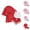 Red, variant on Silky Robe Sets for Women Short Sleeve Kimono Robe Lace Crop Cami Tank Top and Lace Trim Pajama Shorts 3 Piece Pjs Set