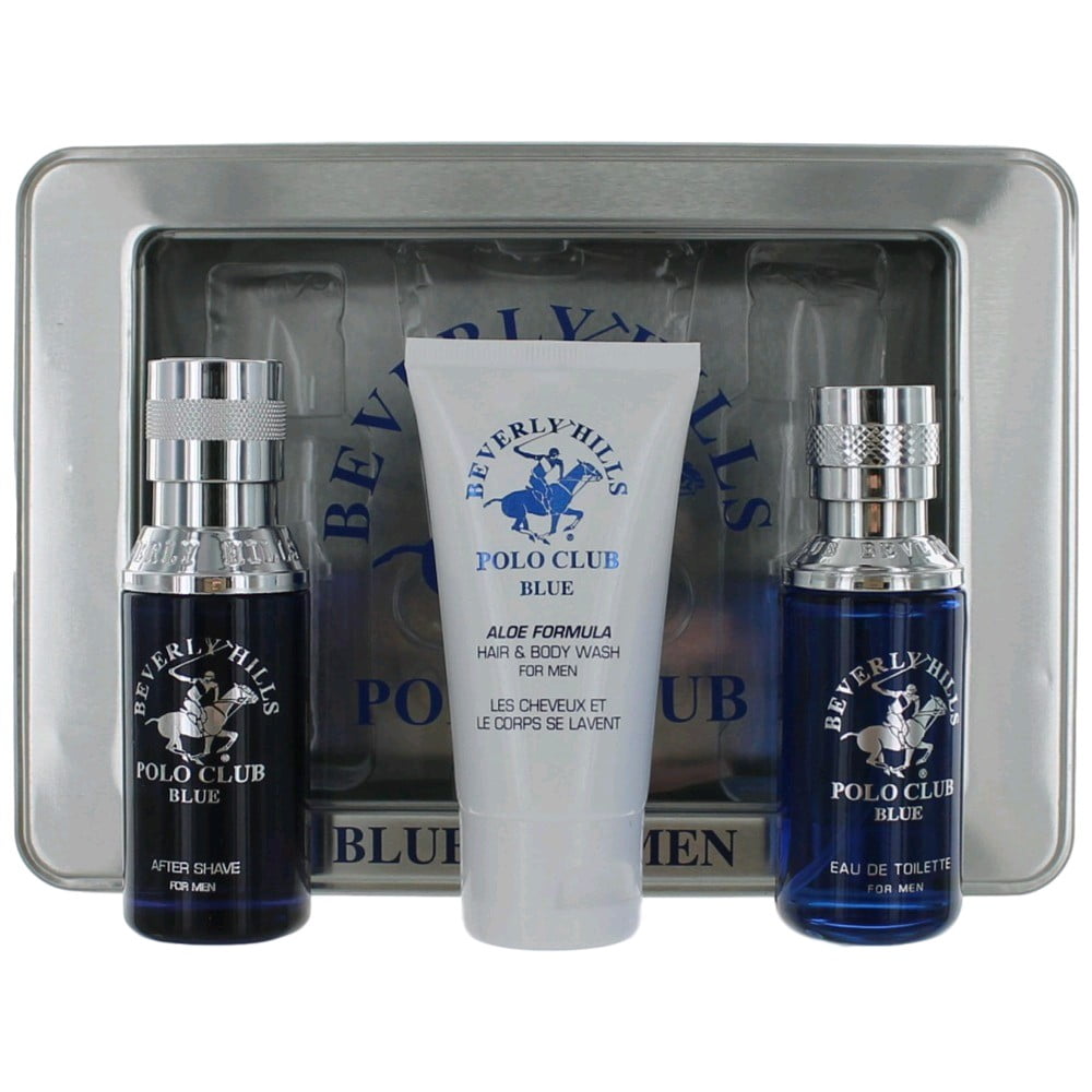 Beverly Hills Polo Club BHPC Blue by Beverly Hills Polo Club, 3 Piece Mini Gift Set for Men