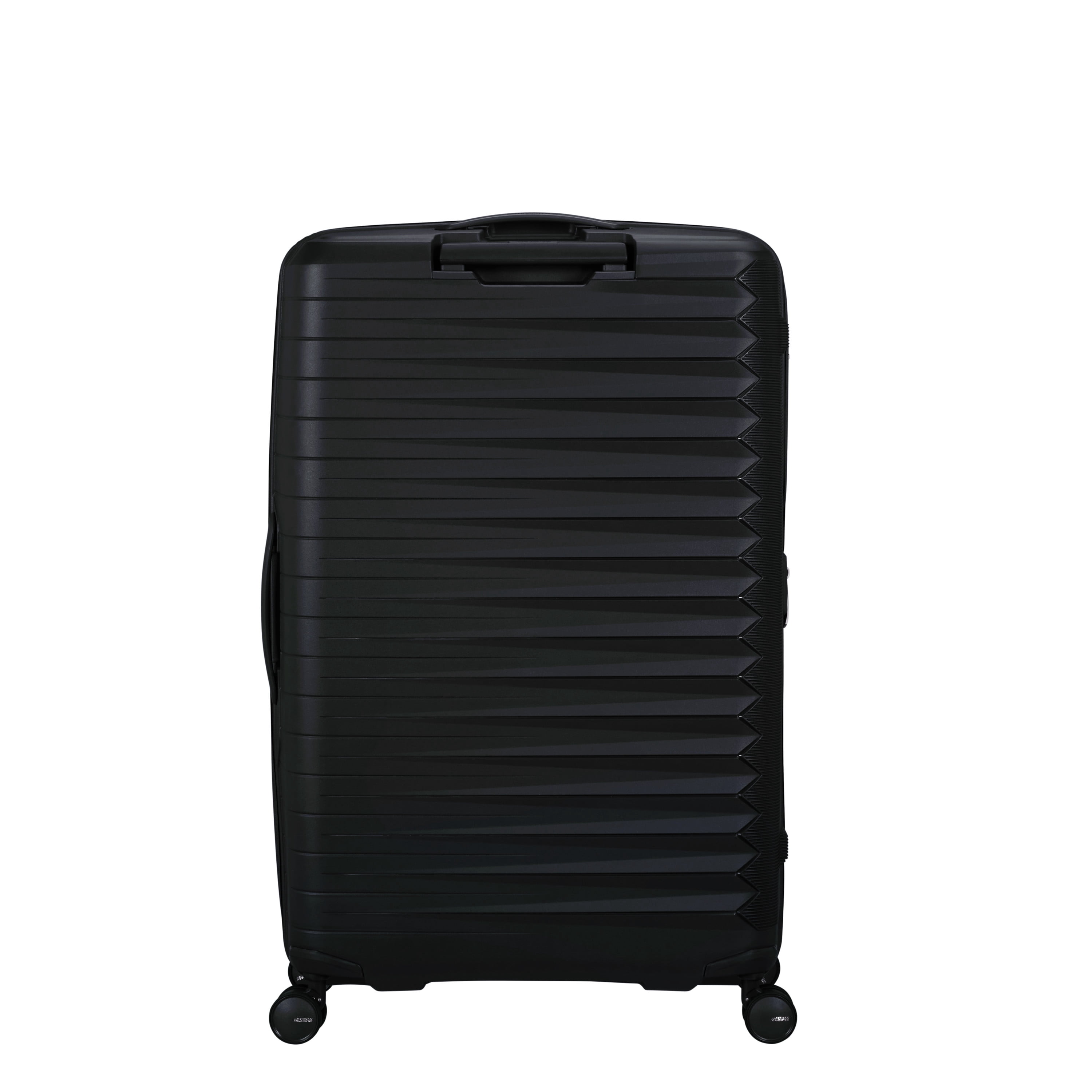 American Tourister Fastforward Hardside Large Checked Suitcase with Spinner Wheels - Flash Black
