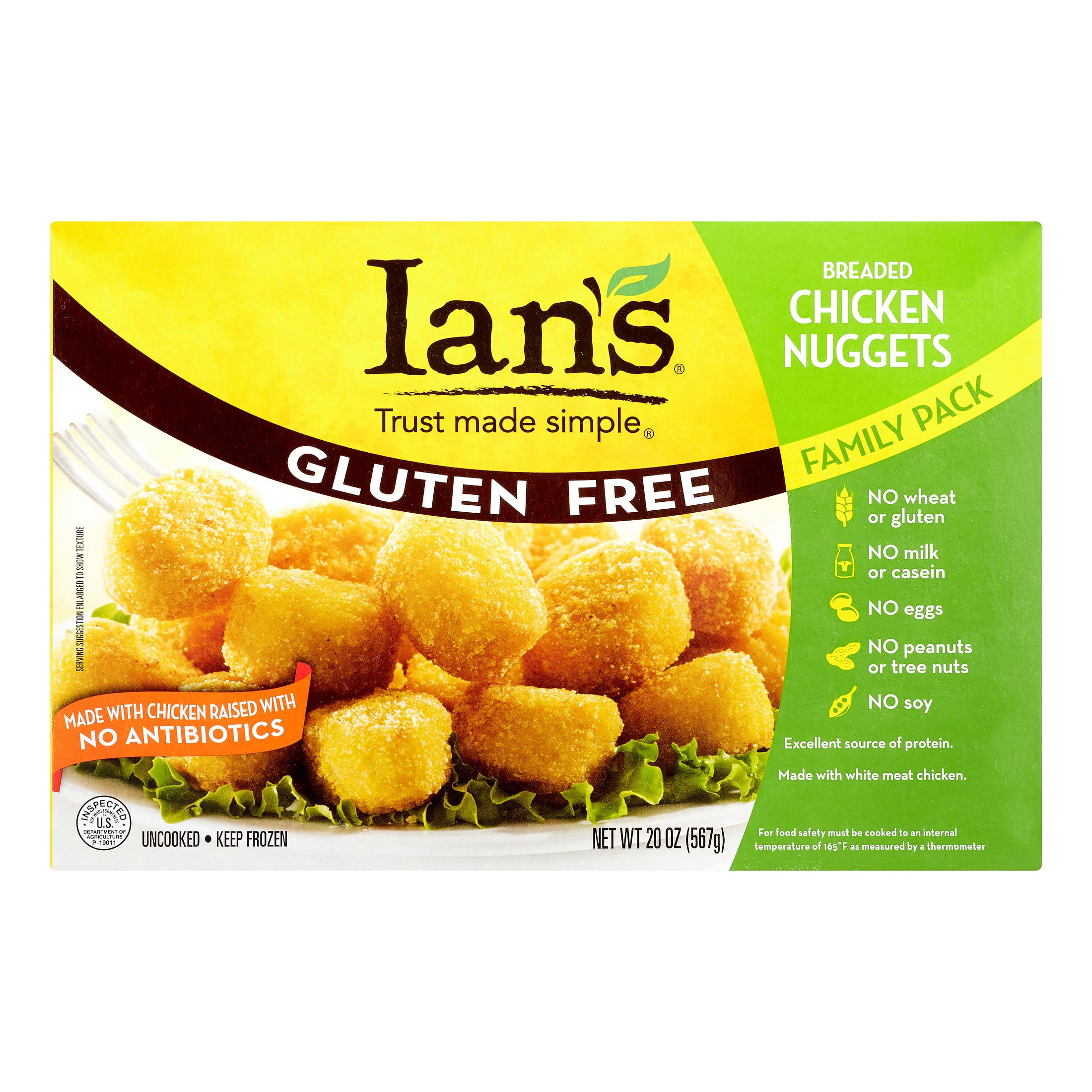 Ian's Chicken Nuggets Wheat & Gluten Free Recipe Frozen