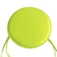 thumbnail image 3 of Hvmvliv Seat Cushion Round Seat Cushion with Fixed Ties for Indoor Outdoor Thicken Soft Comfortable Pad Suitable for Home Office and Garden Chair Yellow, 3 of 3