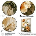 thumbnail image 3 of Designart "Vintage Sepia-Toned Pansies In An Embrace I" Pansies Floater Framed Wall Decor, 3 of 5