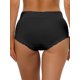 thumbnail image 3 of INSPIRAR CHIC Ropa interior de mujer de algodón con control de abdomen y encaje, cobertura total, color negro, 3 of 4