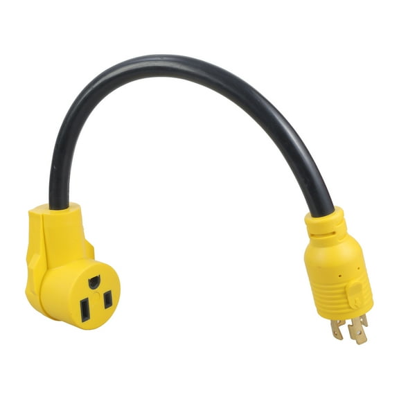 Sinyiin NEMA L14-30P to 6-50R Yellow Extension Cord 3 Prong to 4 Prong Welder
