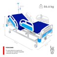 thumbnail image 2 of Cama Hospitalaria Electrica Porta Suero Colchon 3 posiciones, 2 of 8