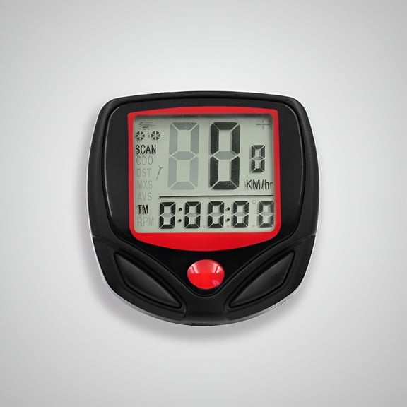 GJX Bicycle Stopwatch Bike Computer Waterproof LCD Backlight Wire-less Velocity Meter Multi-Functions Speedometer for Cycling Real Speed Tracker