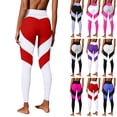 thumbnail image 2 of ShiShine Womens Yoga Leggings Hip Raise High Waist Leggings Color Block Workout Pants, 2 of 6
