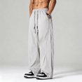thumbnail image 2 of Akiihool Mens Casual Pants Regular Fit Men's Straight Fit Signature Stretch Pant Casual Light Gray,XXXXL, 2 of 5
