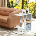 thumbnail image 2 of Costway 3-tier Side Table W/Storage Shelf Space-saving Nightstand White, 2 of 10