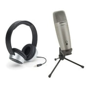Samson C01U Pro Condenser Microphone with SR450 Closed Back Headphones Bundle