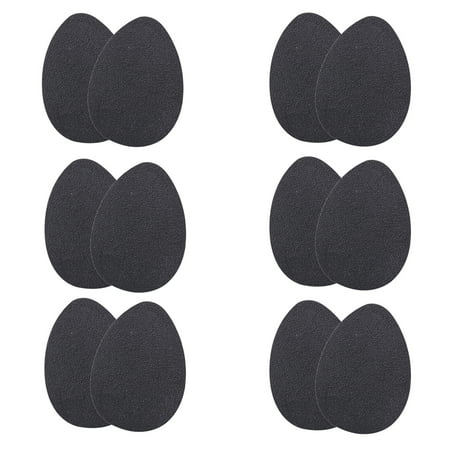 6 Pairs of Self-Adhesive High Heel Sole Protectors Rubber Anti Slip Shoe Pads Stickers Non Slip Shoe Grips for Men and Women Matte Surface