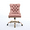 Pink, variant on SESSLIFE Swivel Vanity Chair, Modern Office Chair with Wheels, Golden Metal Base, Velvet Upholstered Tufted Button Home Office Chair with Adjustable Height, Ergonomic Home Desk Chair, Black