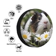 thumbnail image 4 of Salouo Daisy Guinea Pig Print Spare Tire Cover 14-17 inch Spare Tire Protector Universal Tough Tire Wheel Cover for Trailer SUV and Truck-16 inch, 4 of 6