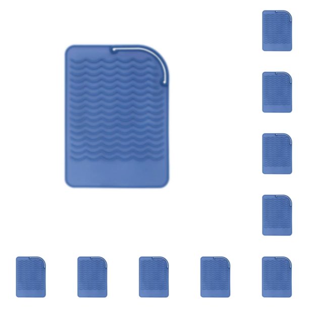 Plancha de Pelo Compacta Billuyoard Rizador Seguro y Duradero Azul Corto 10Conjunto